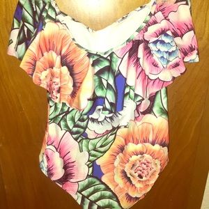 Floral one piece swimsuit [cute and comfy]